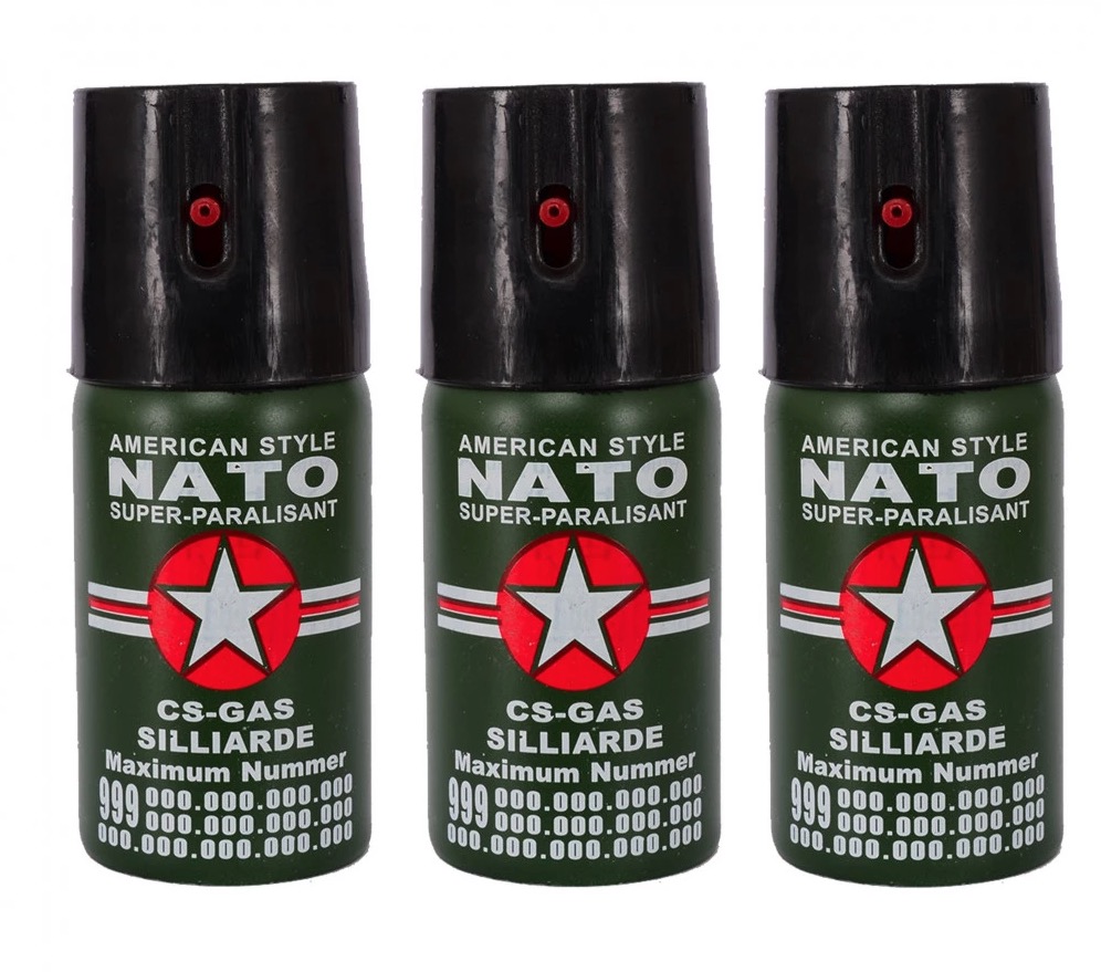 Set 3 Spray NATO Paralizant de Buzunar
